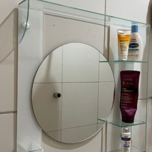 Penteadeira Com espelho Redondo