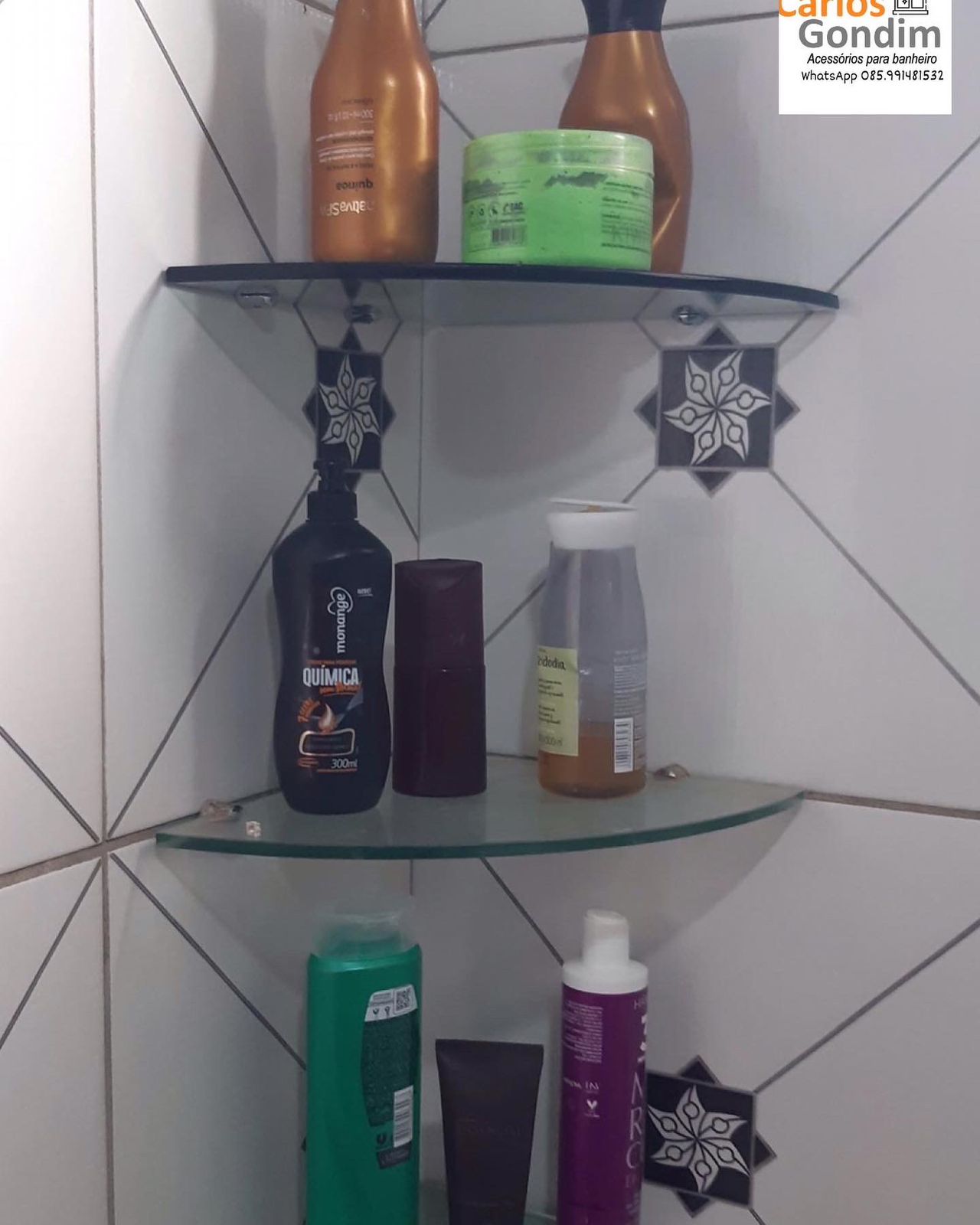 Cantoneira de Canto em Vidro Incolor Carlos Gondim